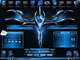 Blue Metal Dragon