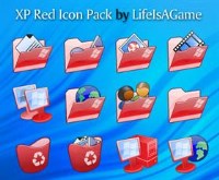 XP Red Icon Pack