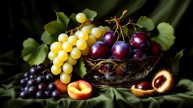 painting of assorted fruits