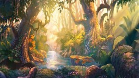 Colorful Island River
