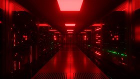 4K Server Room Red