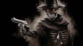 4K Skeleton Cowboy