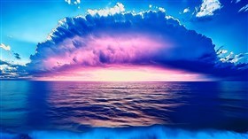 4K Cloudy Blue Sea