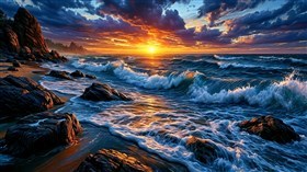 4K Sunset Seascape