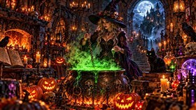 4K Halloween Witch