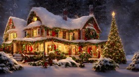 4K Christmas Night