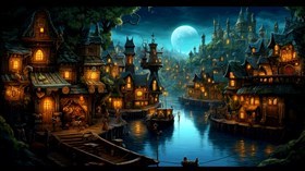 4K Village Night