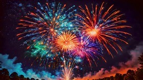 8K Home Fireworks