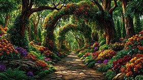 4K Flower Walk