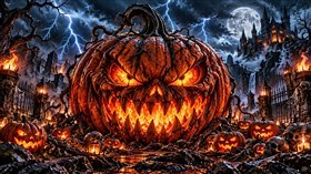 4K Evil Pumpkins