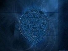 Tribal Lion Blue