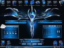 Blue Metal Dragon